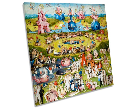 Hieronymus Bosch Garden Earthly Delights Picture Canvas Wall Etsy