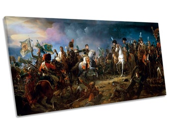 F. Gerard Napoleon Battle of Austerlitz Picture Panoramic CANVAS WALL ART Print