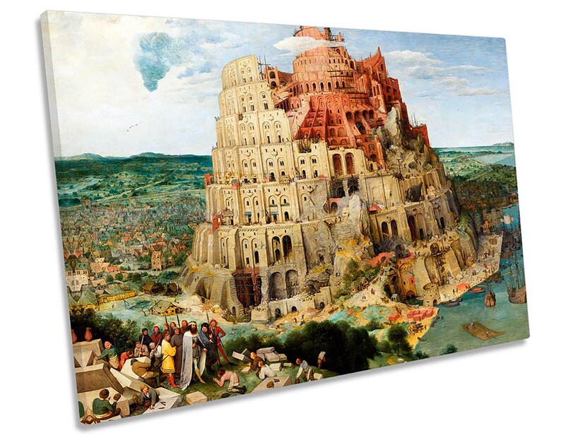 Pieter Bruegel Tour de Babel CANVAS WALL ART Print - Etsy France