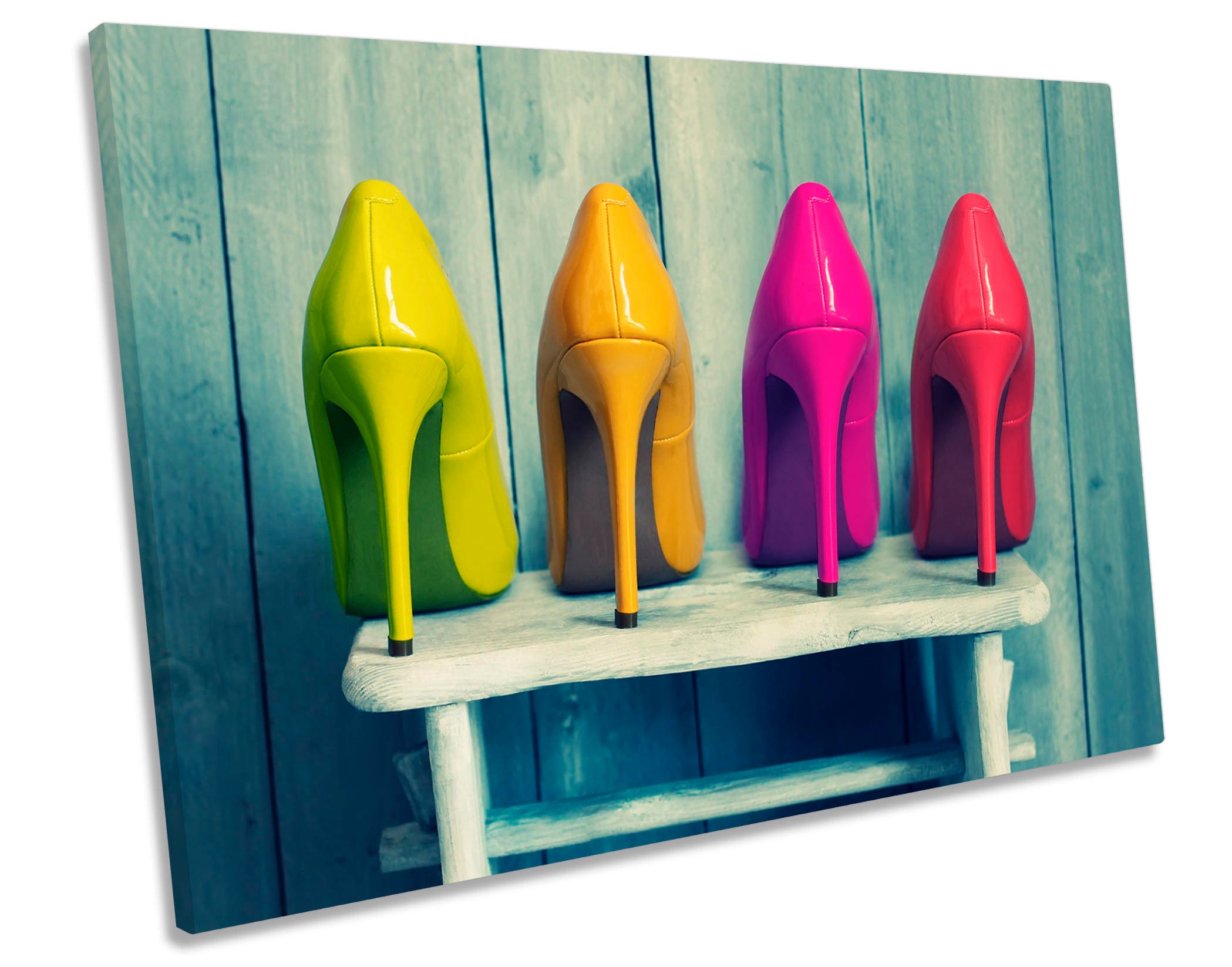 Fashion talons hauts chaussures shabby chic treble toile murale art box encadrée photo Fashion talons hauts chaussures shabby chic treble toile murale art box encadrée photo