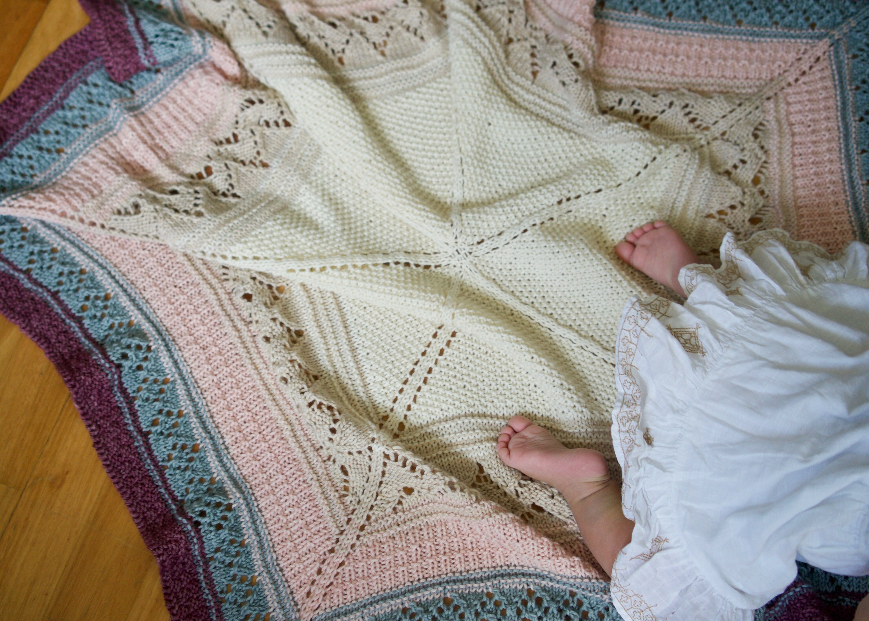 Baby blanket knitting pattern swaddle blanket pattern DIY ...