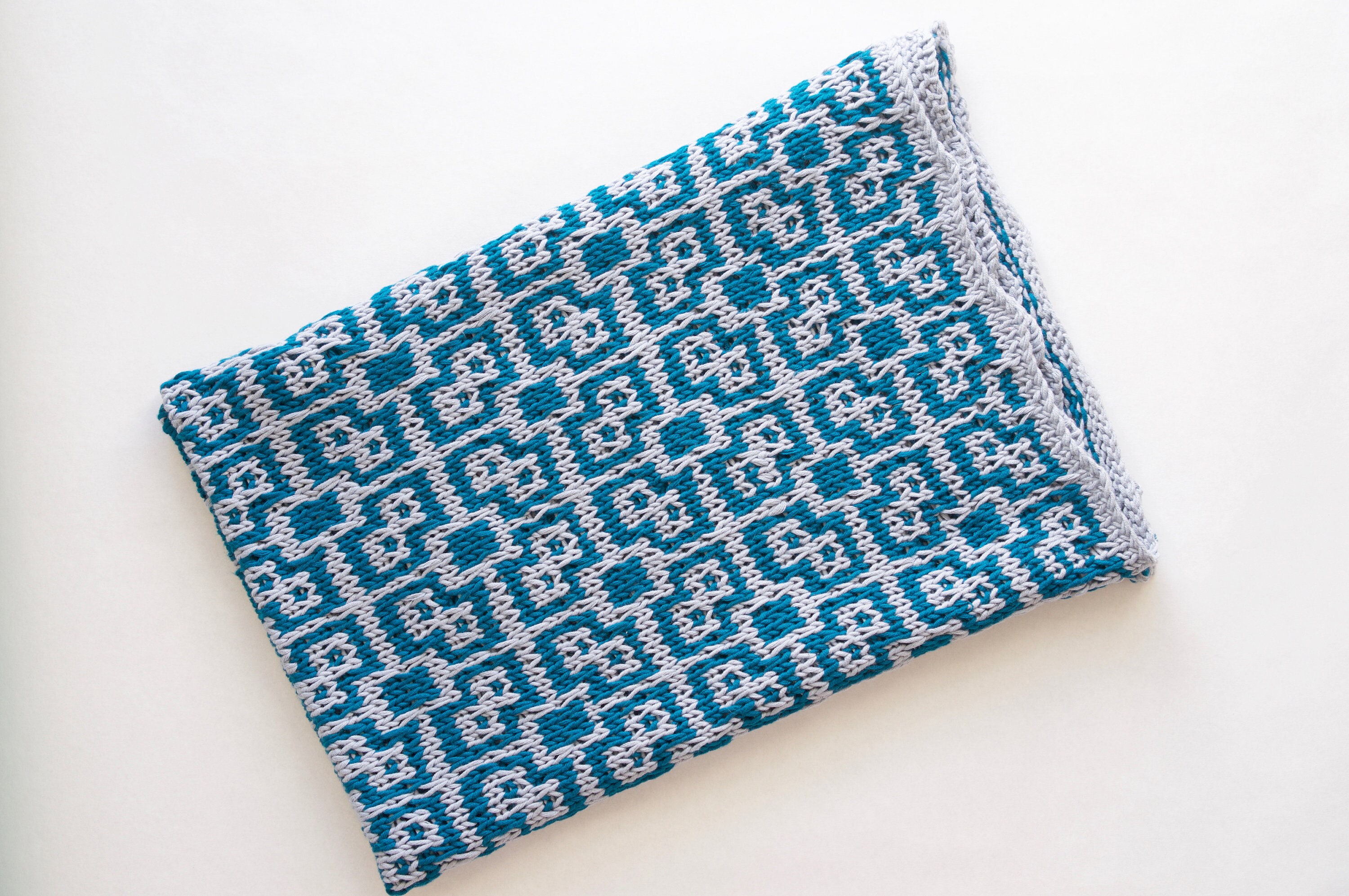 Baby Blanket Knitting Pattern Mosaic Knitting Pattern Etsy