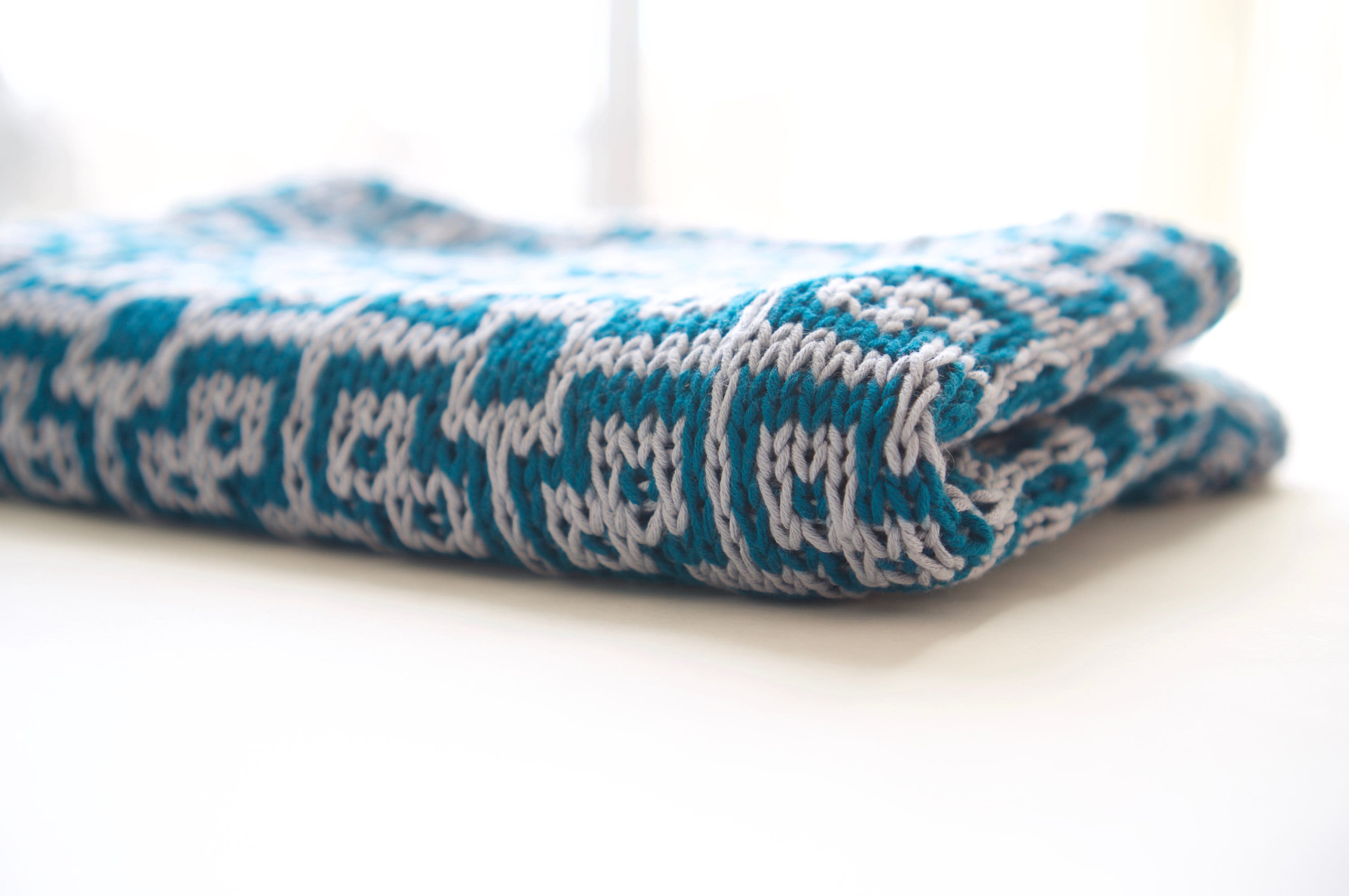 Baby Blanket Knitting Pattern Mosaic Knitting Pattern Swaddle Blanket