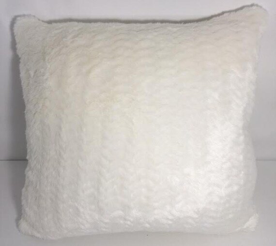 19 Sq Casamance Ecrin Blanc Faux Fur Pillow Cover Etsy