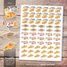 Pizza Time Printable Planner Stickers Watercolor Pizza | Etsy