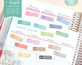 Car Planner Stickers: Printable & Digital (PDF, Cricut, Silhouette Studio, Pre-Cropped PNG for Goodnotes)