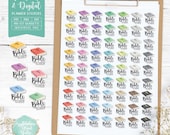 Bible Study Planner Stickers: Printable & Digital (PDF, Cricut, Silhouette Studio, Pre-Cropped PNG for Goodnotes)
