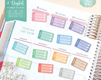 To Pay Planner Stickers: Printable & Digital (PDF, Cricut, Silhouette Studio, Pre-Cropped PNG for Goodnotes)
