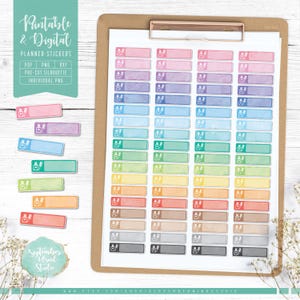 Maniküre druckbare & digitale Planer Aufkleber, Maniküre Termin, Nagellack, druckbare PDF, Cricut PNG, individuelle PNG, Goodnotes