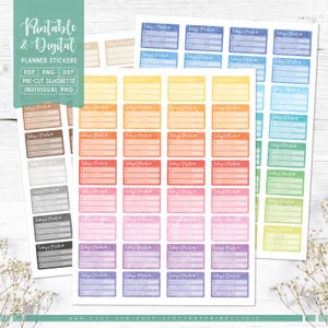 Die heutigen Mahlzeiten druckbare & digitale Aufkleber, Mahlzeiten-Tracker-Etiketten, druckbare PDF, Cricut PNG, individuelle PNG, Silhouette, Goodnotes