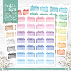 Besorgungen druckbare & digitale Planer Aufkleber, Besorgungen Checkliste, druckbare PDF, Cricut PNG, individuelle PNG, Silhouette Studio, Goodnotes