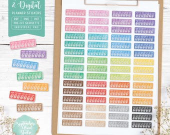Weekly Pill Planner Stickers: Printable, Digital (PDF, PNG)