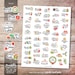 Christmas Bucket List Printable Planner Stickers, Watercolor Christmas Stickers, Christmas Printable Stickers, Cut File 