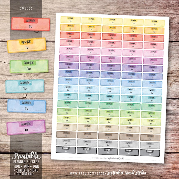 Printable Planner Stickers - Etsy