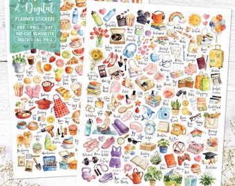 Everyday Life Printable & Digital Planner Stickers