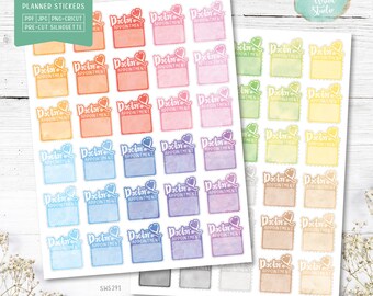 Doctor Appointment Printable Planner Stickers, Doctor Planner Stickers, Medical Stickers, Watercolor Planner Stickers, Cut File