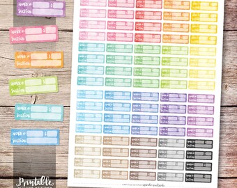 Work Schedule Planner Stickers Work Stickers for Use in Erin - Etsy