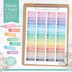 Lesen druckbare Planer Aufkleber, Lesen digitale Aufkleber, Buchaufkleber, zugeschnittene PNG, druckbare PDF, Silhouette Studio, Cricut