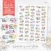 January Wacky Holidays Printable Planner Stickers, Watercolor Stickers ...