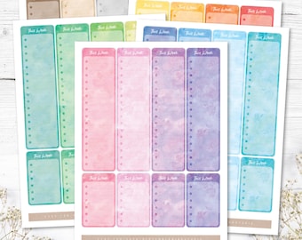 Plannerstickers zijbalk deze week: afdrukbaar en digitaal (pdf, Cricut, Silhouette Studio, voorgesneden png-bestand voor Goodnotes)