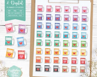 Fuel Planner Stickers: Printable & Digital (PDF, Cricut PNG, Silhouette Studio, Pre-Cropped PNG for Goodnotes)