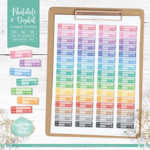 Bill Due druckbare Planer Aufkleber, Bill Due digitale Aufkleber, Bill Due Etiketten, zugeschnittene PNG-Dateien, druckbare PDF-Dateien, Silhouette- und Cricut-Dateien