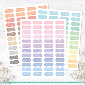 Frame Labels Printable Planner Stickers, Watercolor Labels Planner Stickers, Note Stickers, Digital Stickers, Erin Condren Planner Stickers