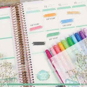 Brush Stroke Printable Planner Stickers, Watercolor Brush Stickers ...