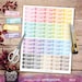 Bill Due Printable Planner Stickers, Watercolor Bill Due Stickers, Erin Condren Planner Stickers 