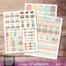 Retro Printable Planner Stickers, Weekly kit, Printable Stickers, Vintage Printable Planner Stickers, Printable Weekly Kit, Cut File 