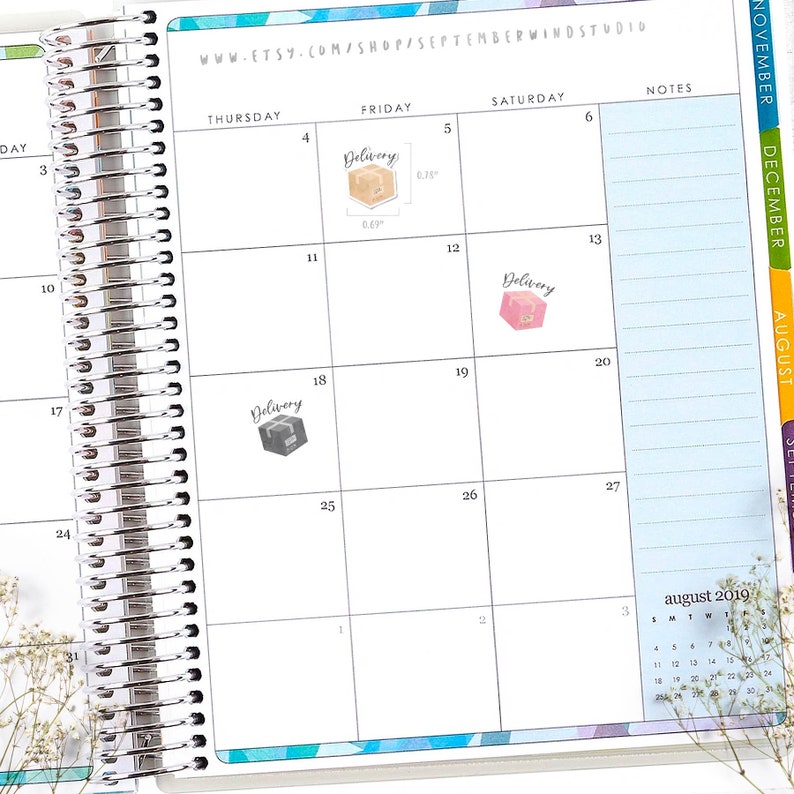Delivery Printable Planner Stickers Package Delivery - Etsy