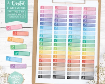 Scissor Planner Stickers, Haircut Appointment Stickers (Printable PDF, PNG)