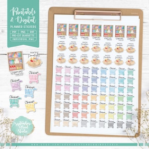 Stockpile Planner Stickers, Pantry Organization (Digital Download)