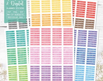 May Date Covers: Printable & Digital (PDF, Cricut, Silhouette Studio, Pre-Cropped PNG for Goodnotes)