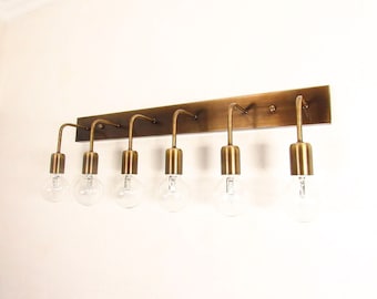 Vanity Bathroom Wall Light Antique Bracket Sconce Mid Century Brass Modern Lighting Cluster Vintage Living Room Light Bar Hallway Flushmount