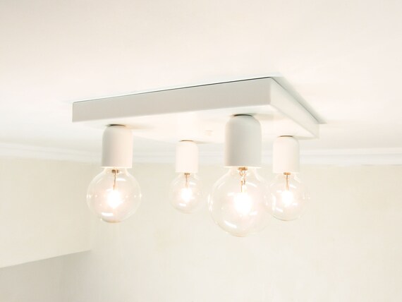 4 bulb flush sale mount ceiling light
