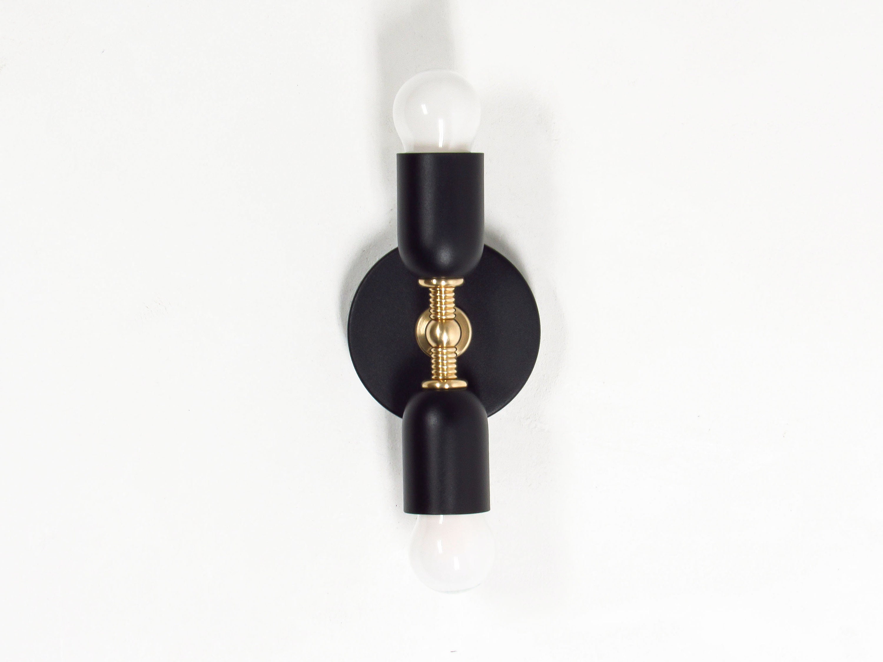 modern brass vanity light
