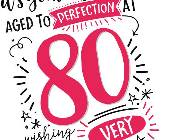 Free Printable 80th Birthday Card