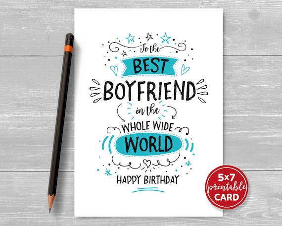 birthday card designs for boyfriend