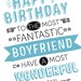 Printable Birthday Card for Boyfriend Happy Birthday to the - Etsy