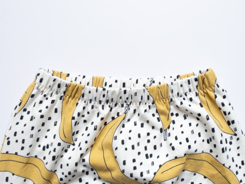 Banana Harem Pants for Babies and Toddlers, Organic Cotton Unisex Leggings, Designed for Cloth Nappies, Handmade in UK image 3