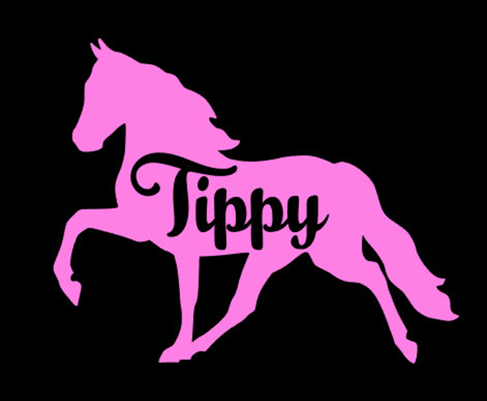 Personalized Walking Horse Decal Personalized Racking Horse Etsy