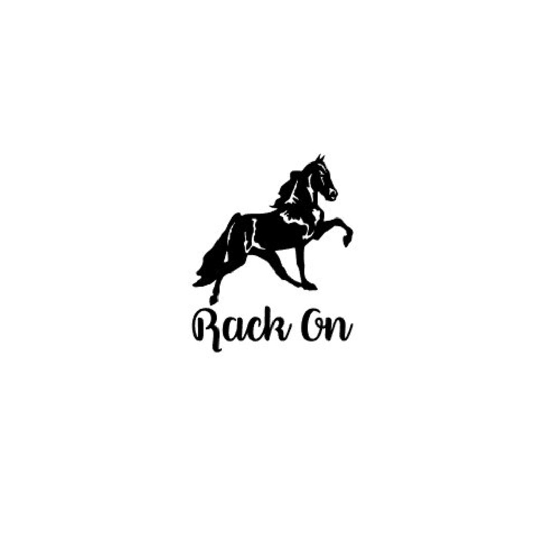 Racking Horse Decal Rack on Gaited Horses Horse Decal Etsy