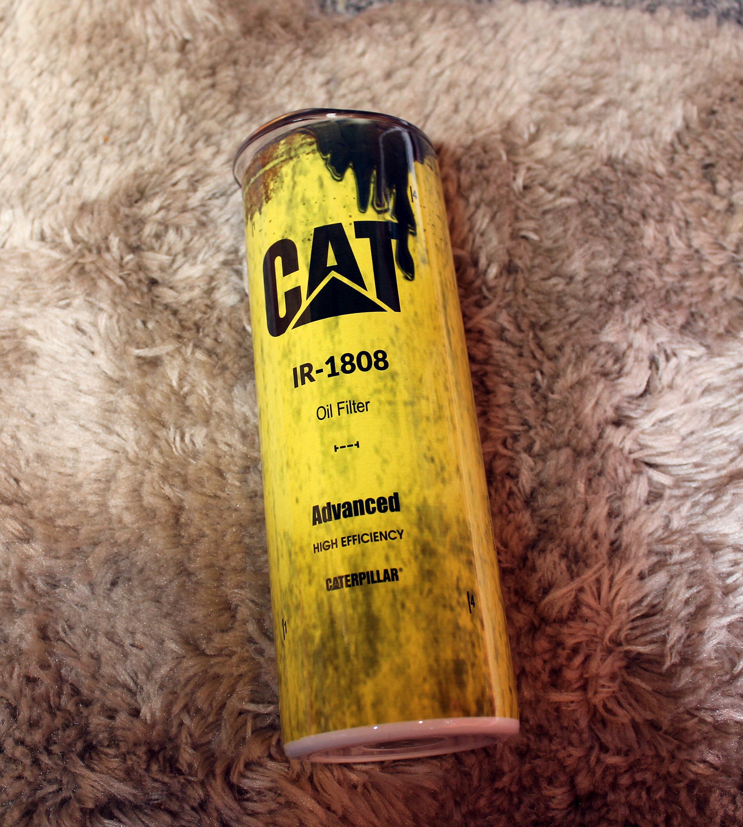 Cat Oil Filter Tumbler Coffee Cup Insulated Cup Etsy