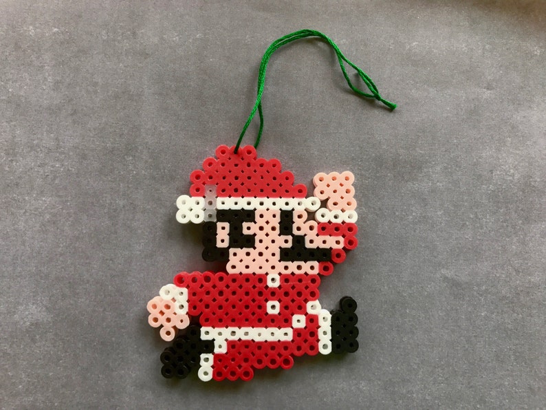 Super Mario Perler Bead Ornament, Perler Bead, Mario, Super Mario