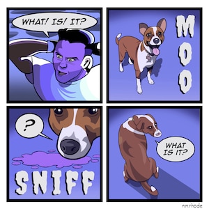 Personalisierter 4-Panel Comic Streifen