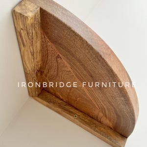 Mango Wood Corner Wall Shelves - Set of 3 - Contemporary Home Decor bild 5