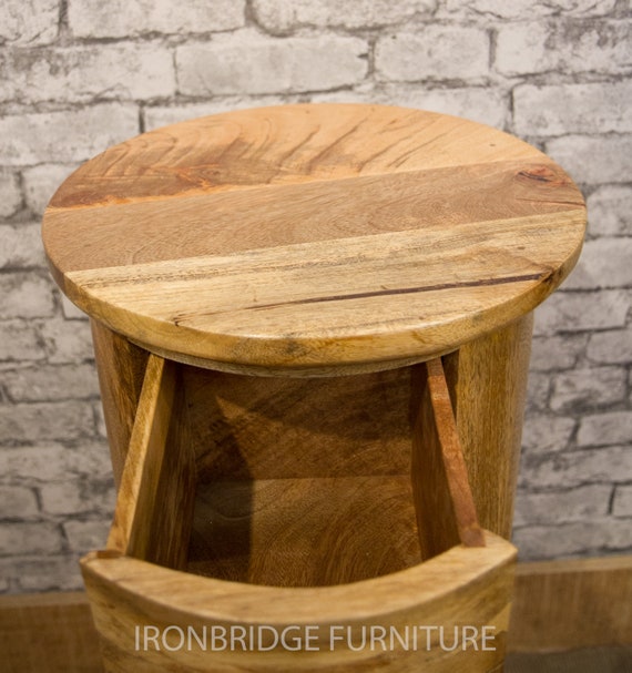 mango wood lamp table