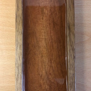 Mango Wood Condiment Tray: Salt Pepper Grinder Rest (18x8cm) bild 8