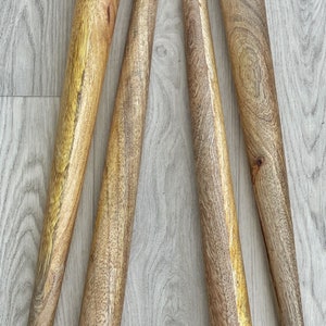 Round tapered table legs, Solid Mango wood - 45cm high. Available in sets of 3 or 4